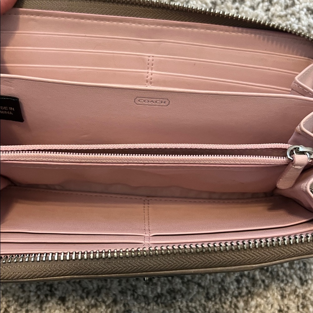 Coach Embossed Brown Wallet - Picture 6 of 8
